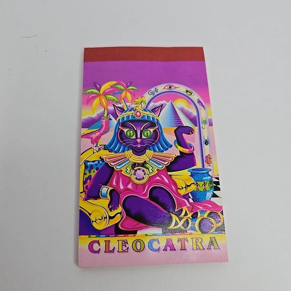 Vtg Lisa Frank Cleocatra All In One Stationery Paper Postalette Pencil Stencil